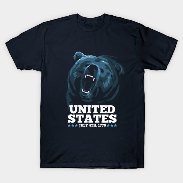 Grizzly bear united states T-Shirt by albertocubatas